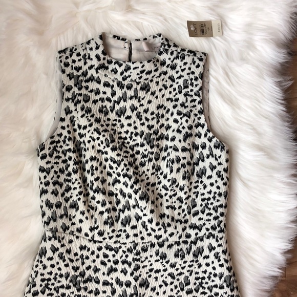 Loft NWT Leopard Print Dress - Picture 2 of 5